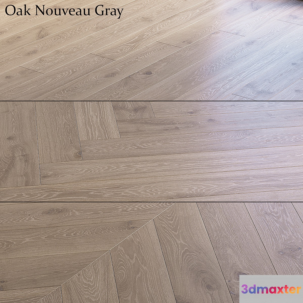 Oak Nouveau Gray 3D Max