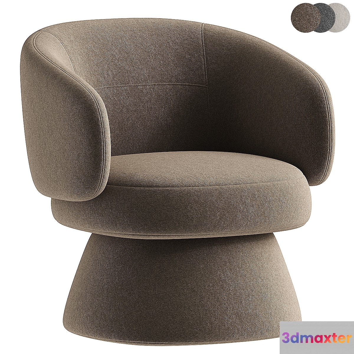 Air swivel chair 3D Max