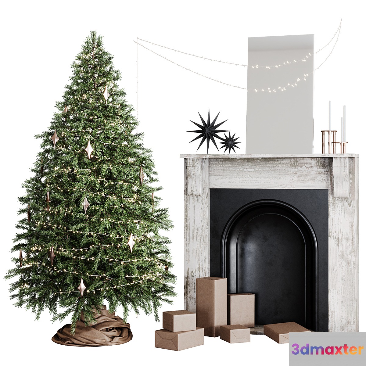 Christmas tree 03 3D Max