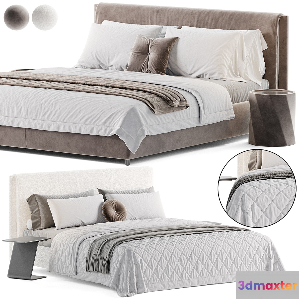 Mononova Ren Bed 3D Max