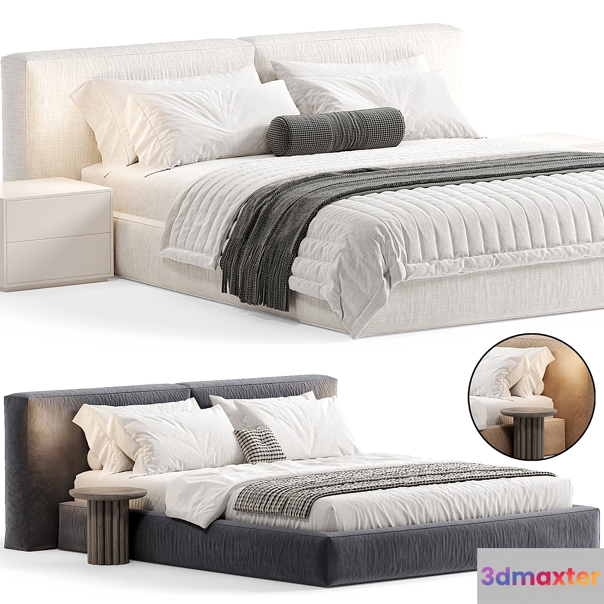 Halo Modern Bed By Elmalekfurniture 3D Max