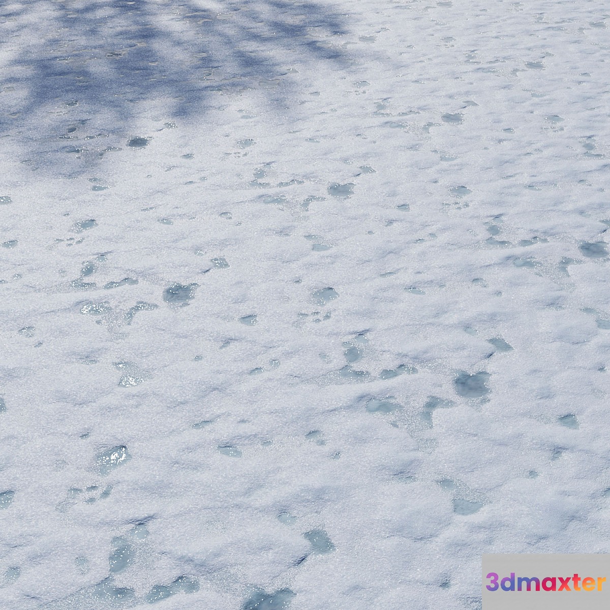 Snow Ice PBR material 4k Seamless Set 01 3D Max