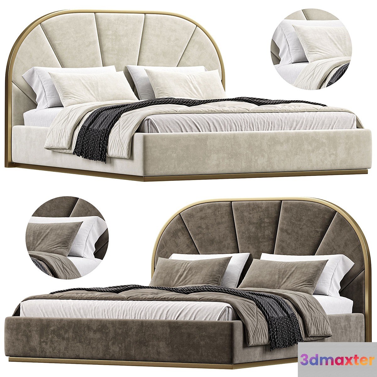 Monopolies Bed By Cazarina - No.2 3D Max