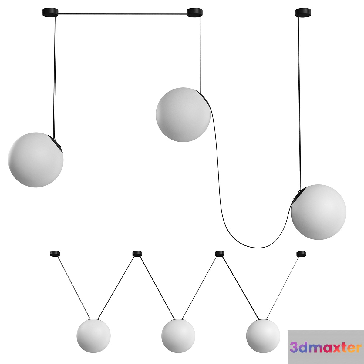 Pendant lamp PDNT Moon + Belt (Centersvet) 3D Max
