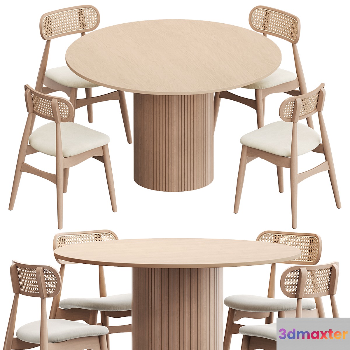 Dining Group Larson Chair & Hill Table from Divan ru 3D Max