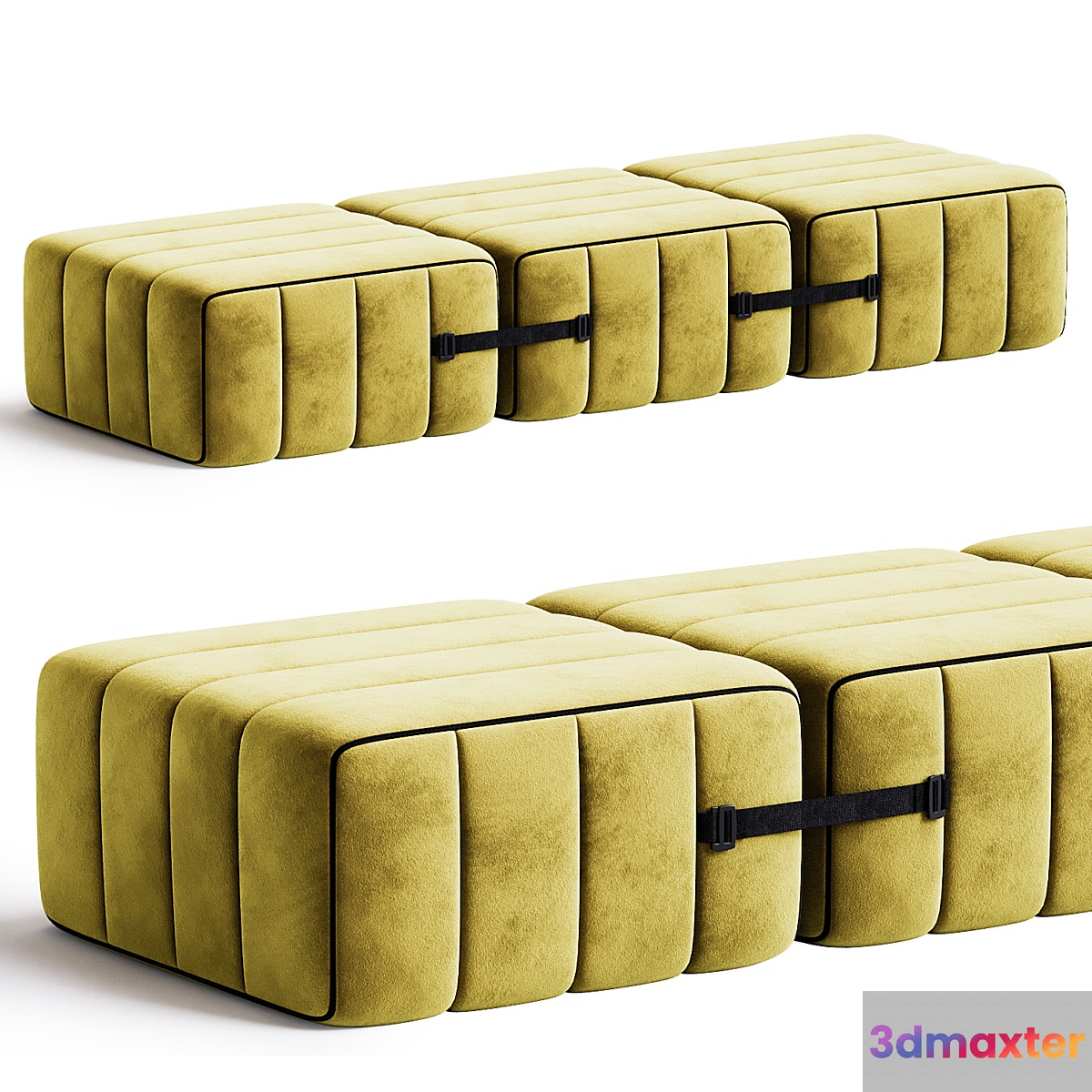 Curt Sofa System 3D Max
