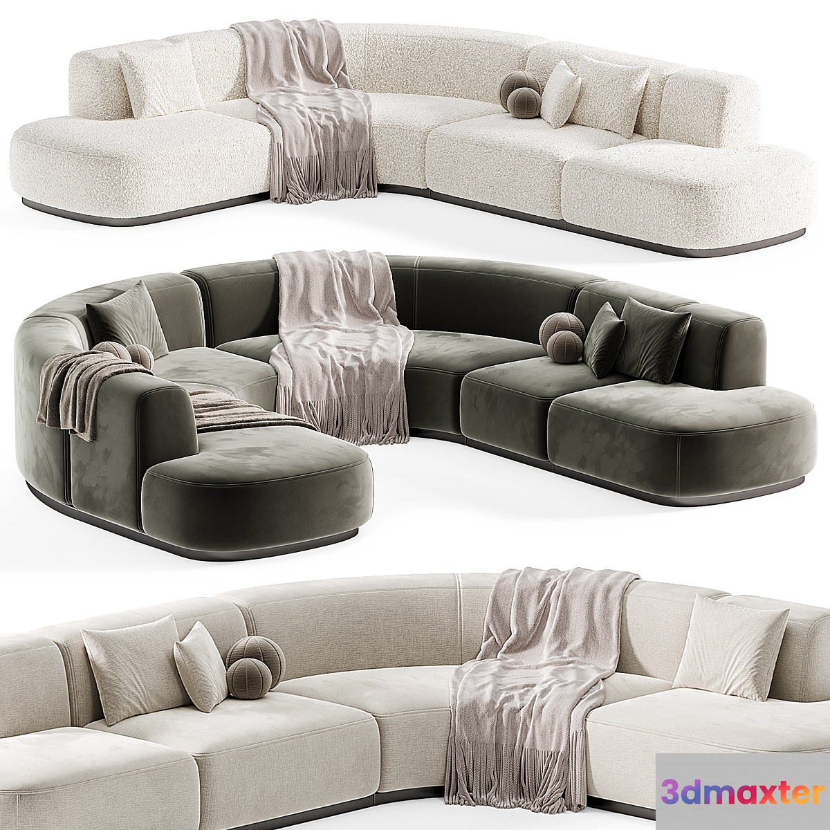 BO HIGH Sofa modern By Piet Boon 3D Max