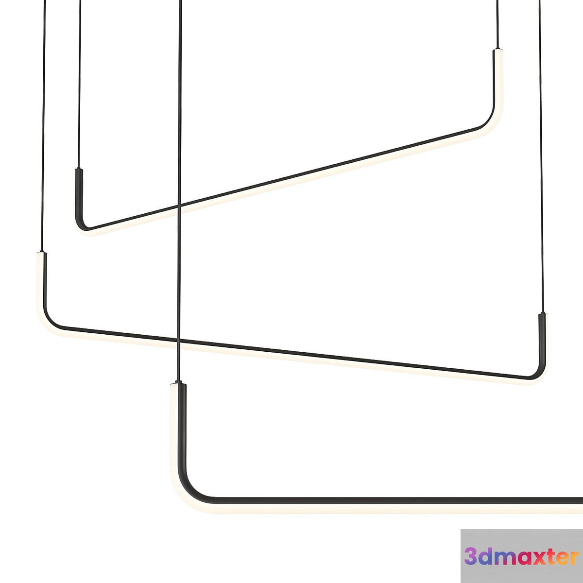 Modern Minimalism LED Pendant Lights Nordic Pendant Lamp 3D Max