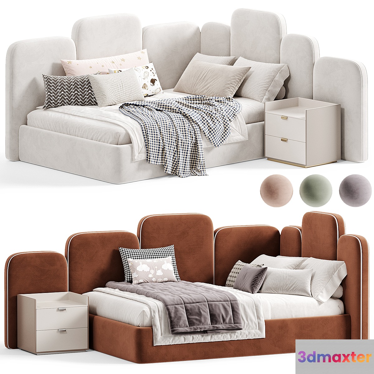 PARFE Kids Bed 10 3D Max