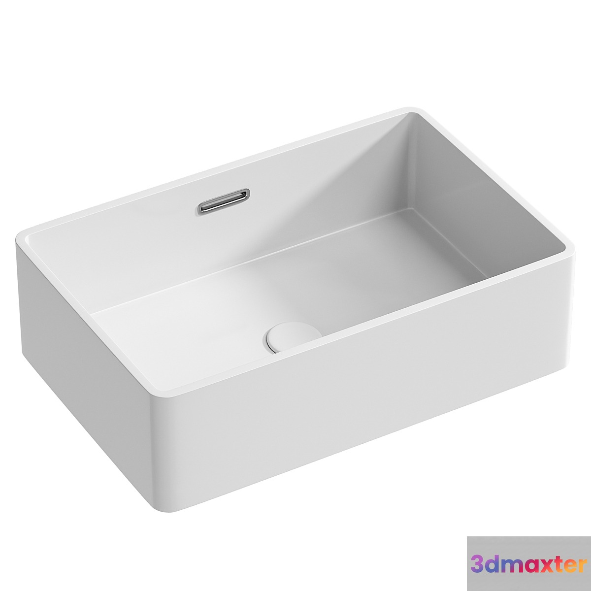 Bowl-sink Aquanet Perfect-2 48 273674 White 3D Max