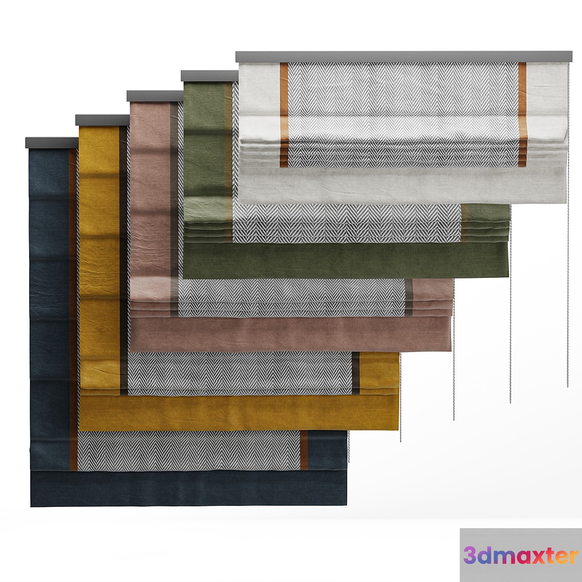 Roman blinds 3 - No.3 3D Max