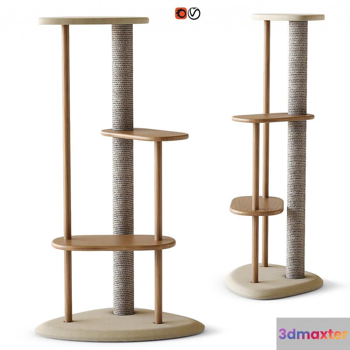 scratching post 3D Max