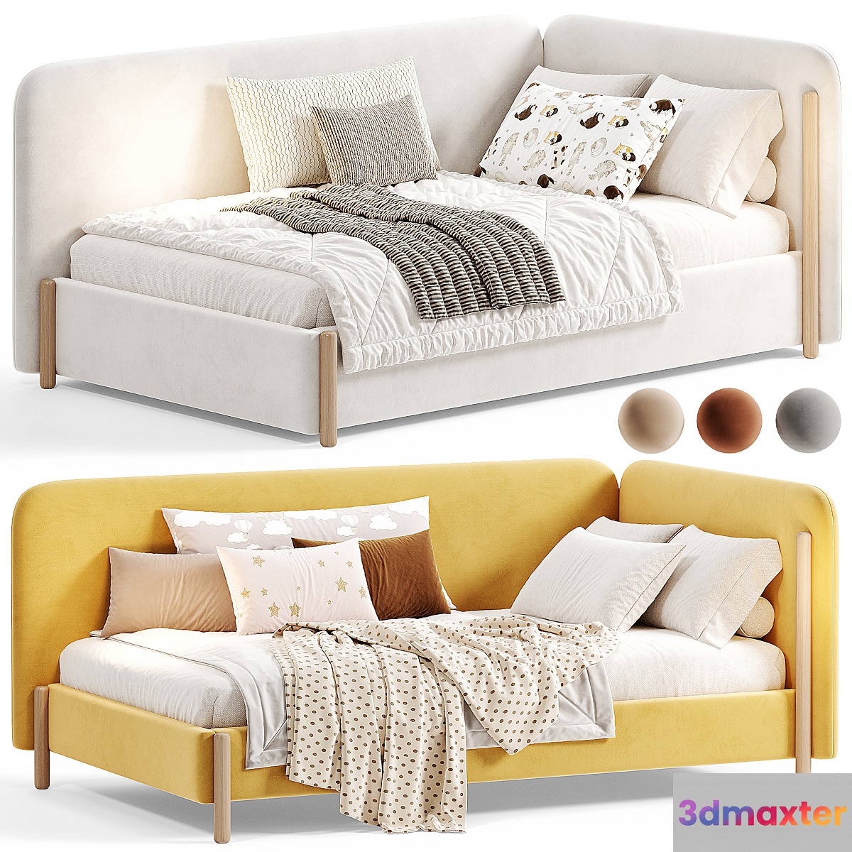 Keysi 90 Kids Bed By mebel 3D Max