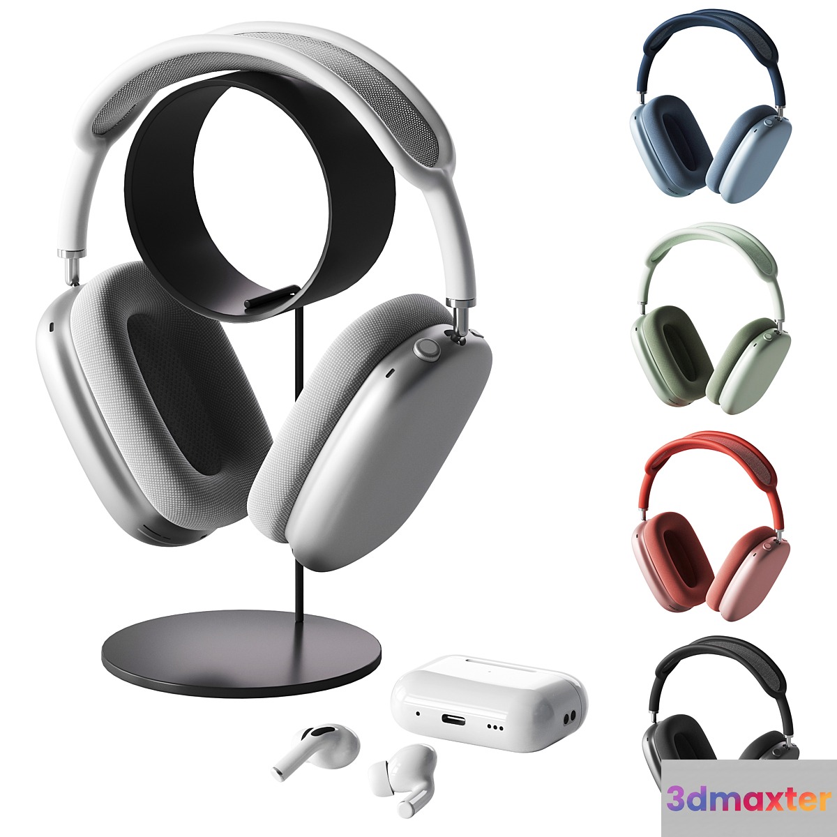 Apple AirPods Max Set 3D Max