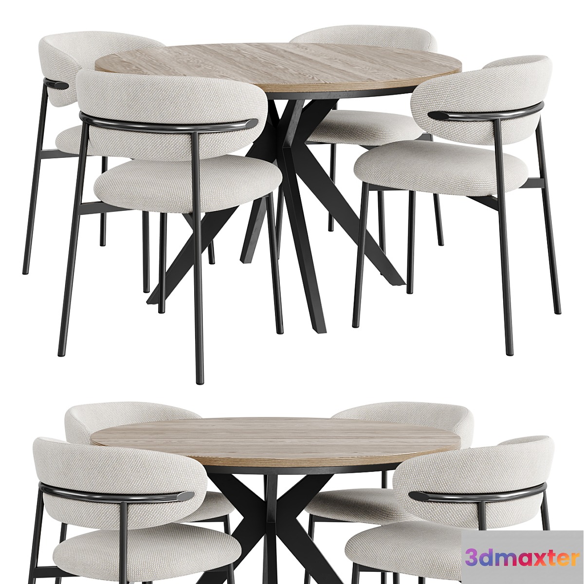 Dinning Set 114 3D Max