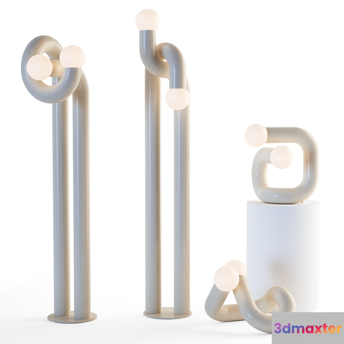 Axel Chay LAMPADAIRE set 3D Max