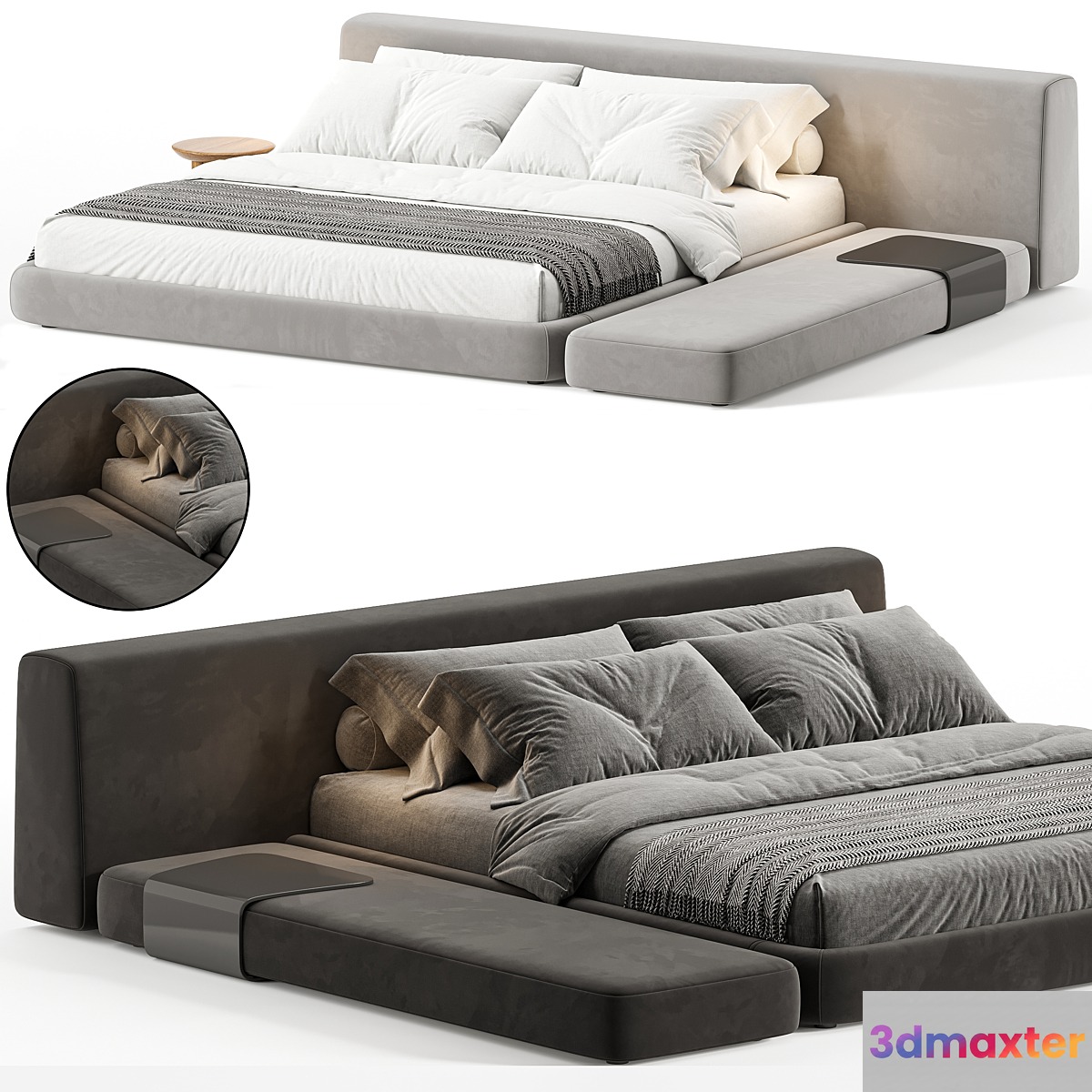 Double bed Siena 3D Max