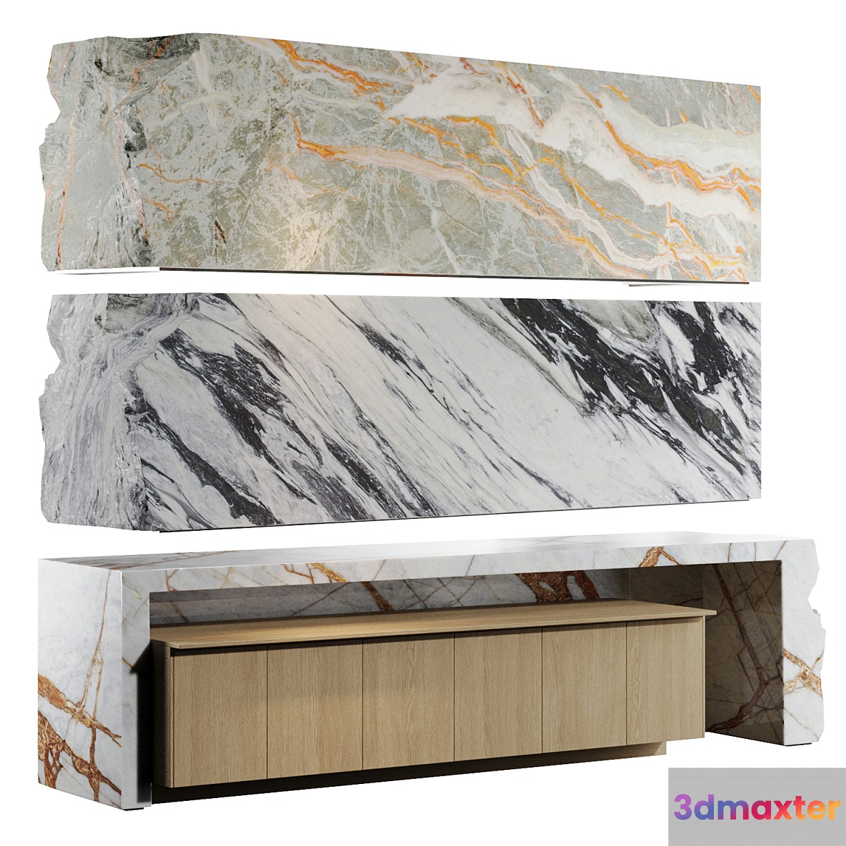 Marble bar 6k textures 3D Max