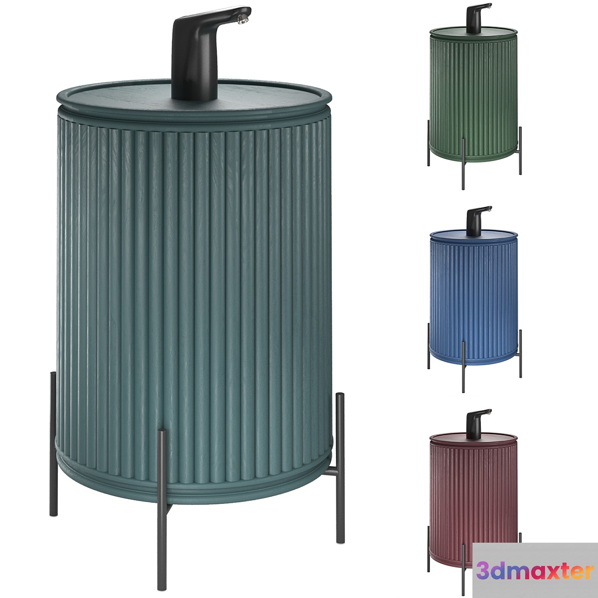 Interior Aqua Dispenser Trunk | Decorative Case for Bottle of Water with pump 3D Max