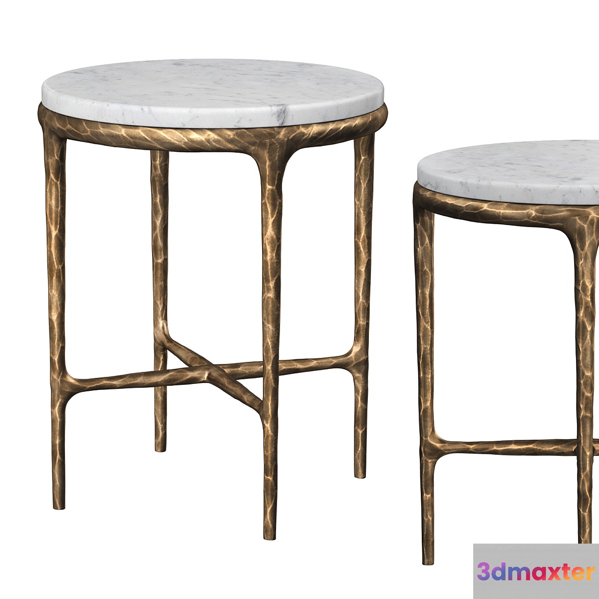 HADDEUS MARBLE ROUND SIDE TABLE 3D Max