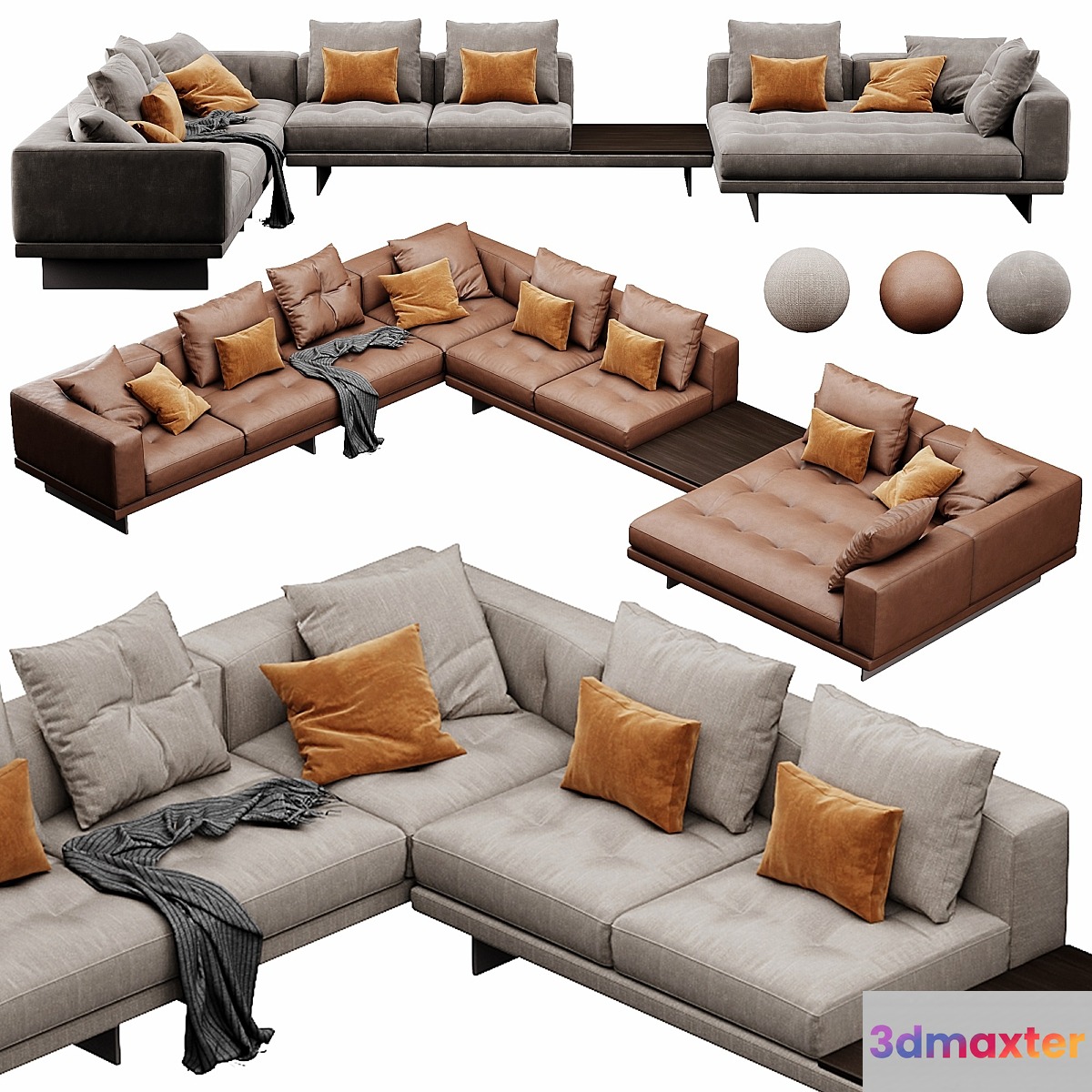 Minotti Dylan Set 7 3D Max