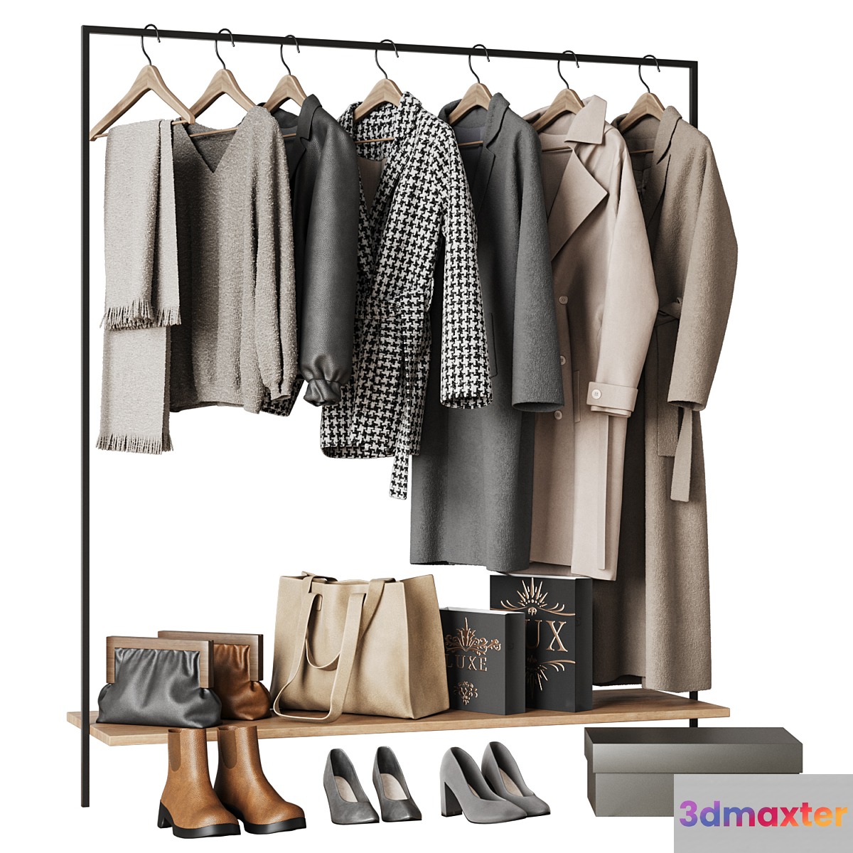 Clothing Collection _ Clothes for the dressing room 3D Max