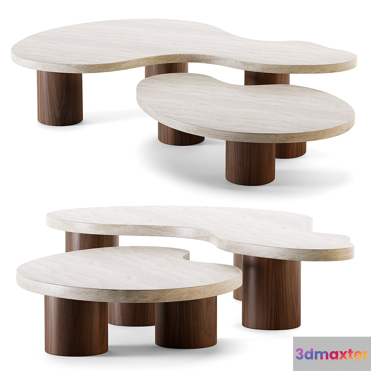 Andrea and Luca Nesting Tables 3D Max