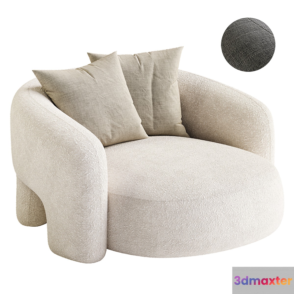 Bold Love Seat by Mohdern 3D Max