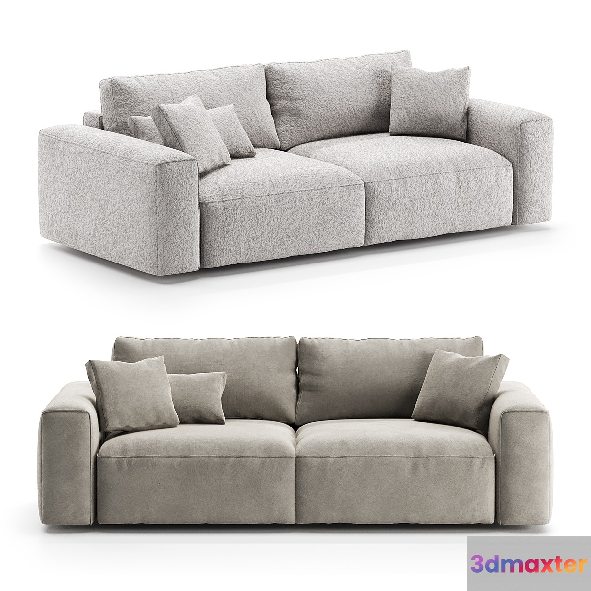 Sofa 2 - seater Rosseto from One&Home - No.2 3D Max