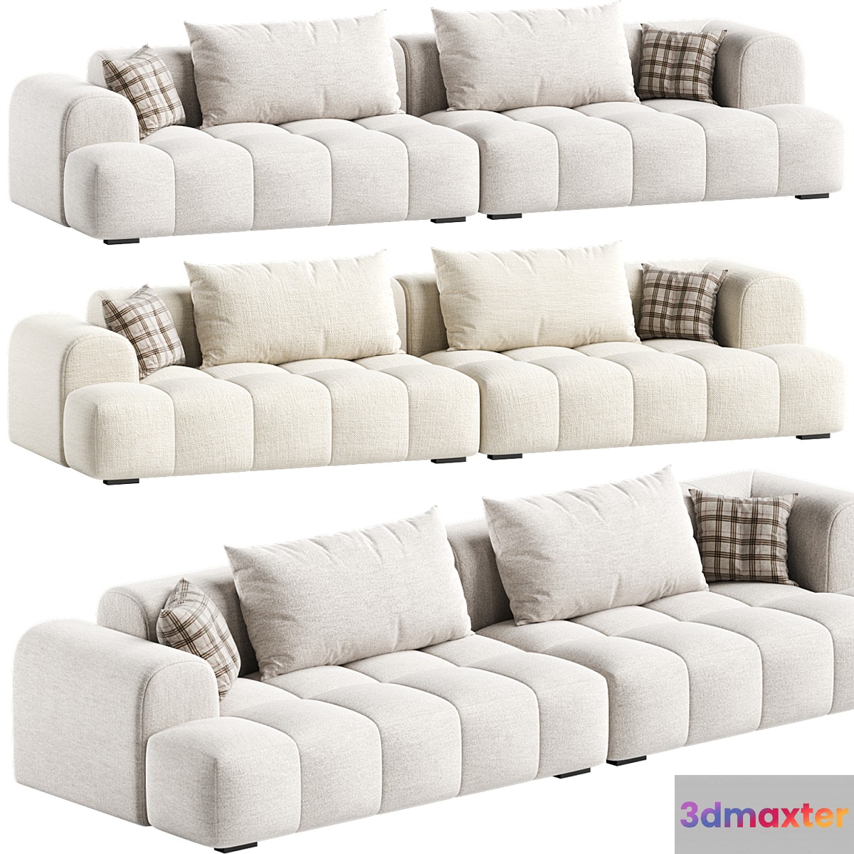 Extra Long Modern Sofa 3D Max