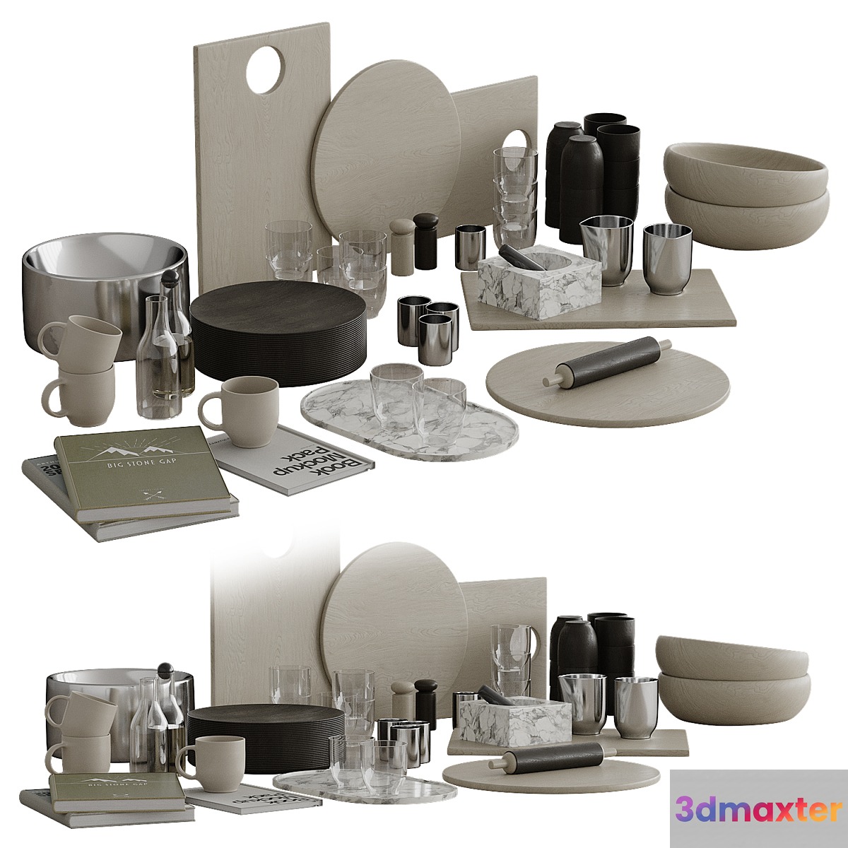 Kitchen decor 001 3D Max