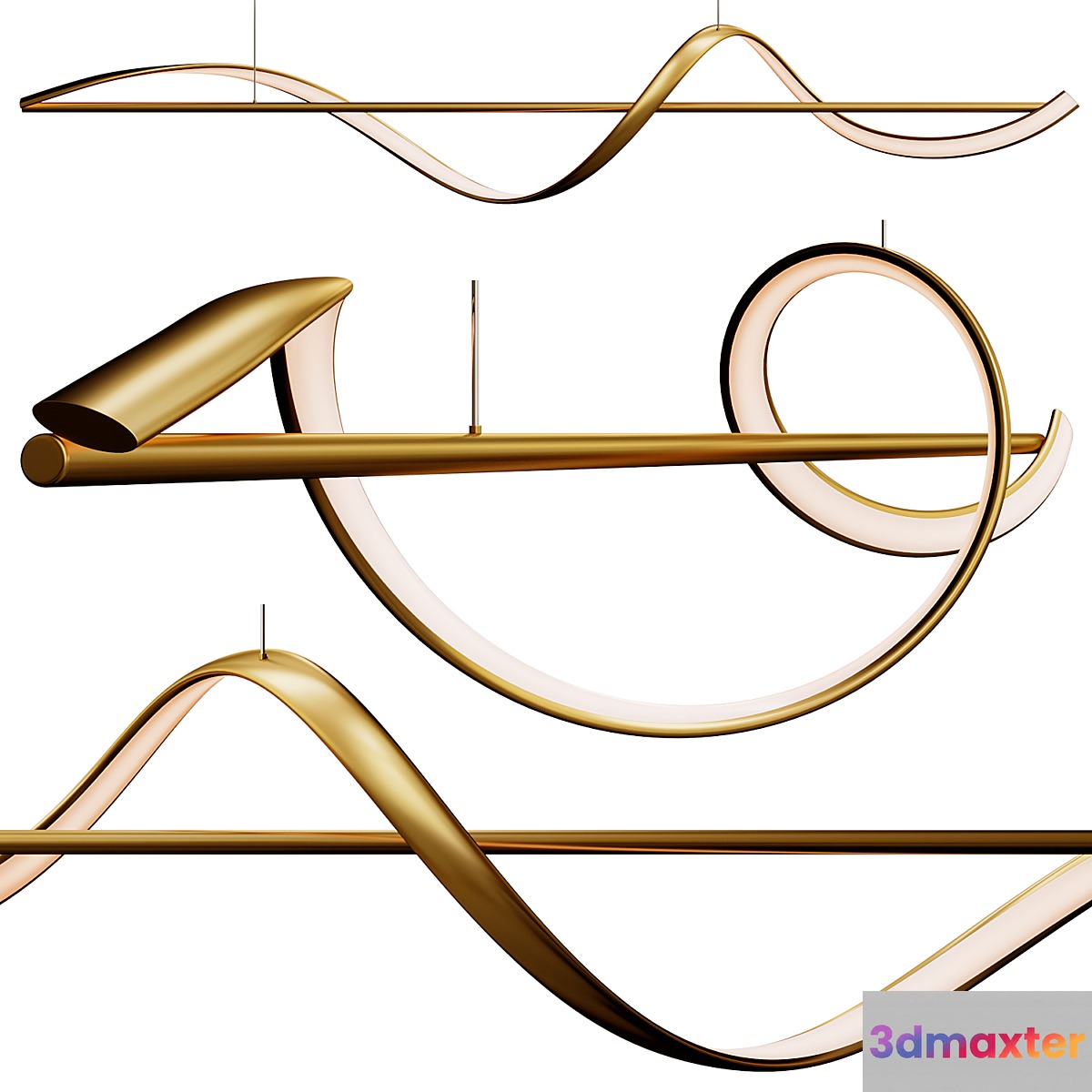 Pendant Lamp ADONIS 3D Max