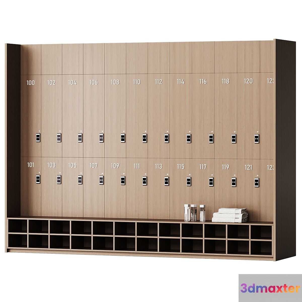 Locker rooms in the gym 1 3D Max
