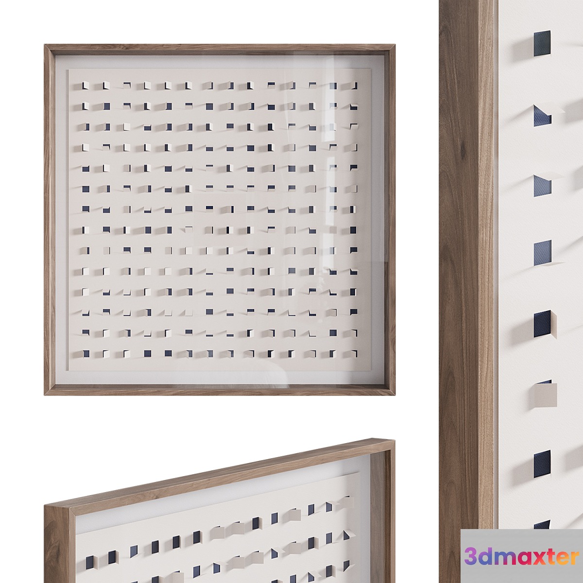 See Through Wall Art 48x48 3D Max