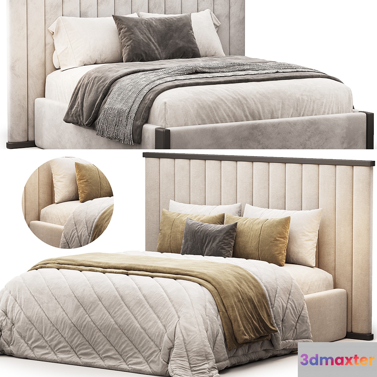 Bed Frame Elisio 3D Max