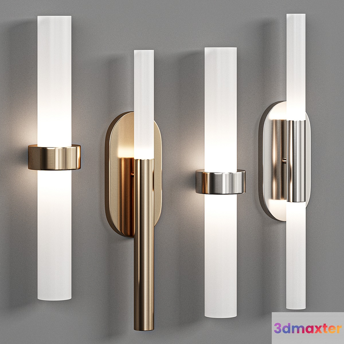 Rousseau Medium Vanity Sconce - No.2 3D Max