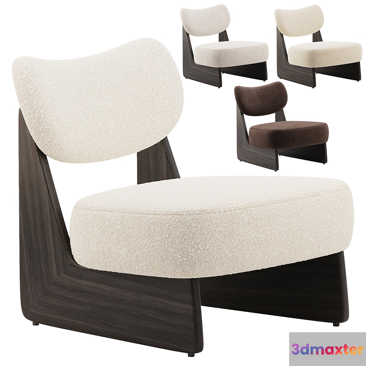 Solange Performance Boucle Chair 3D Max