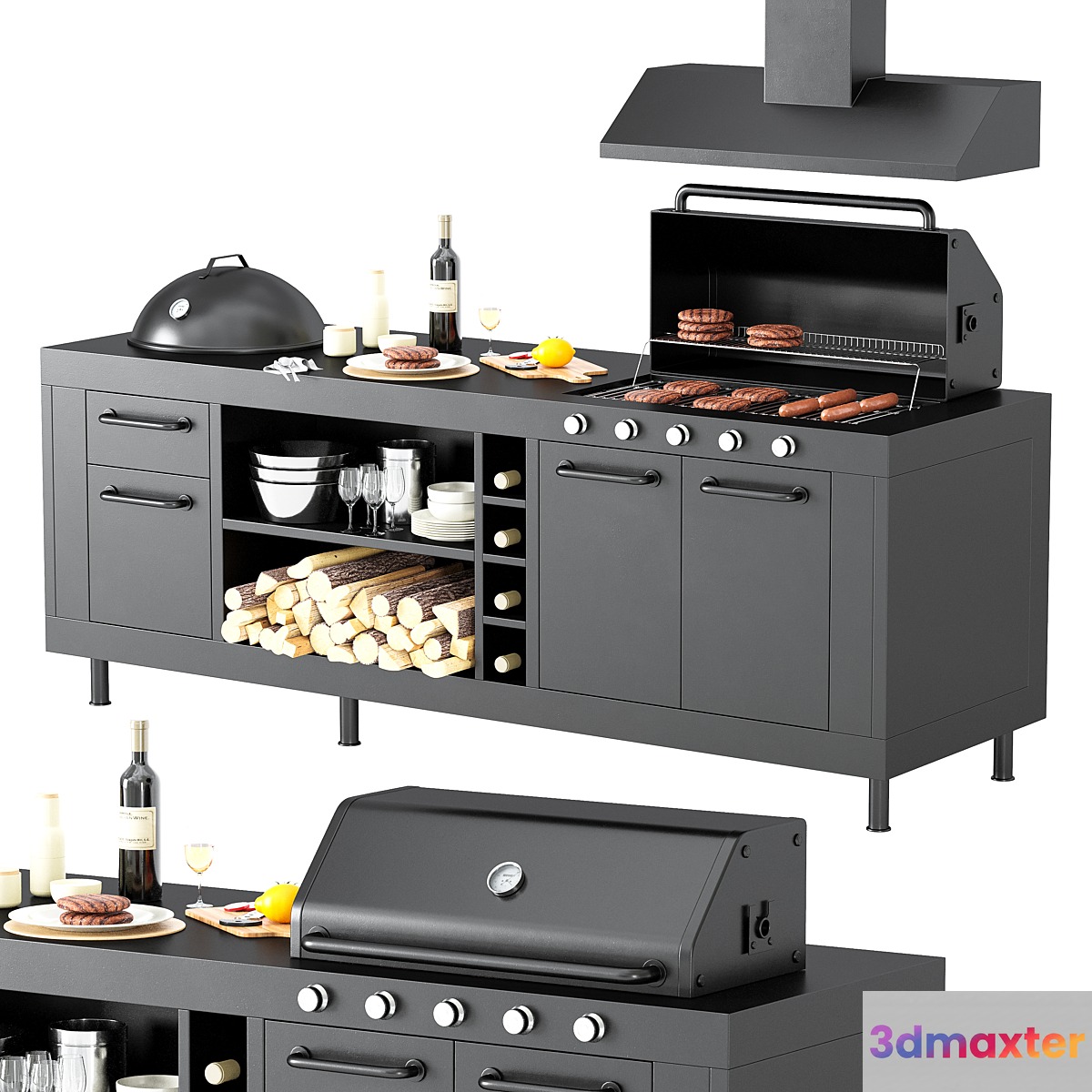 Barbecue 55 3D Max