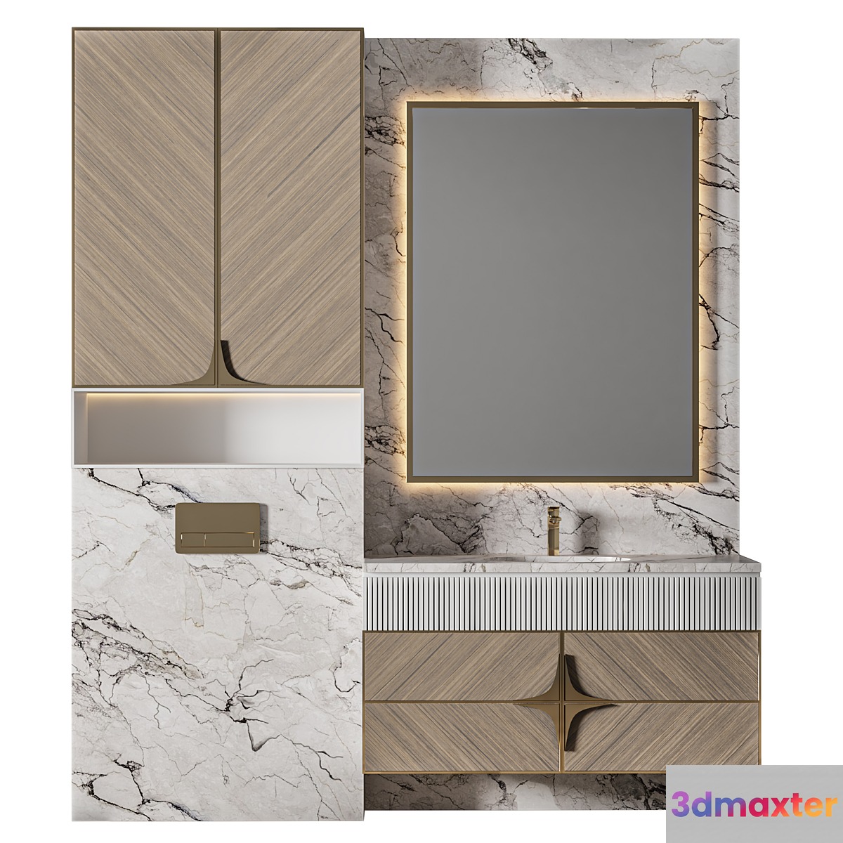 Luxury Bathroom 398 3D Max