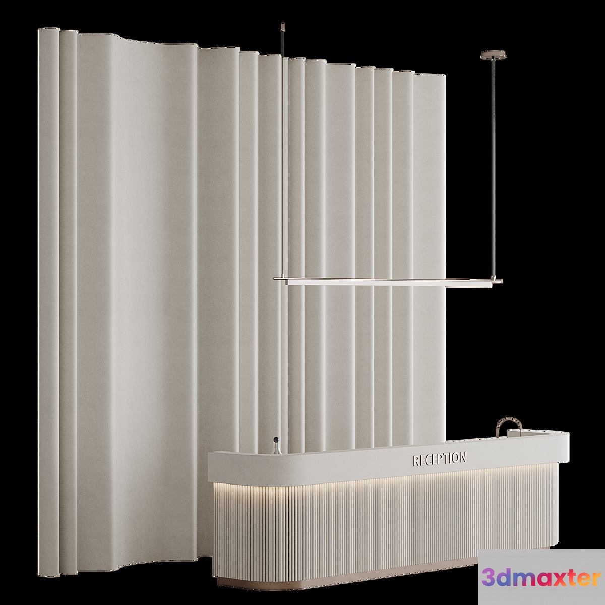 Reception desk 003 3D Max