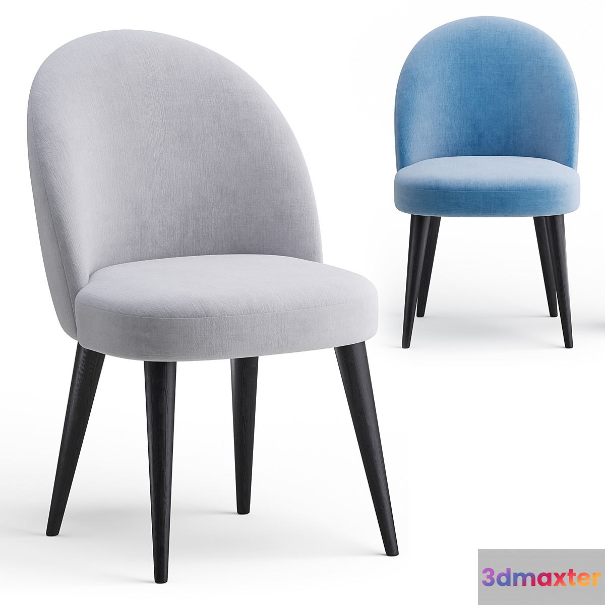 Dining soft chair Timon II 3D Max