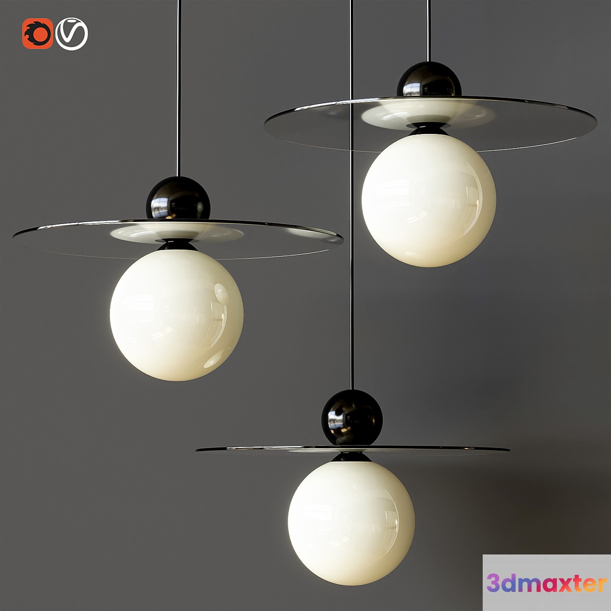 Pendant lamp Dafs 3D Max
