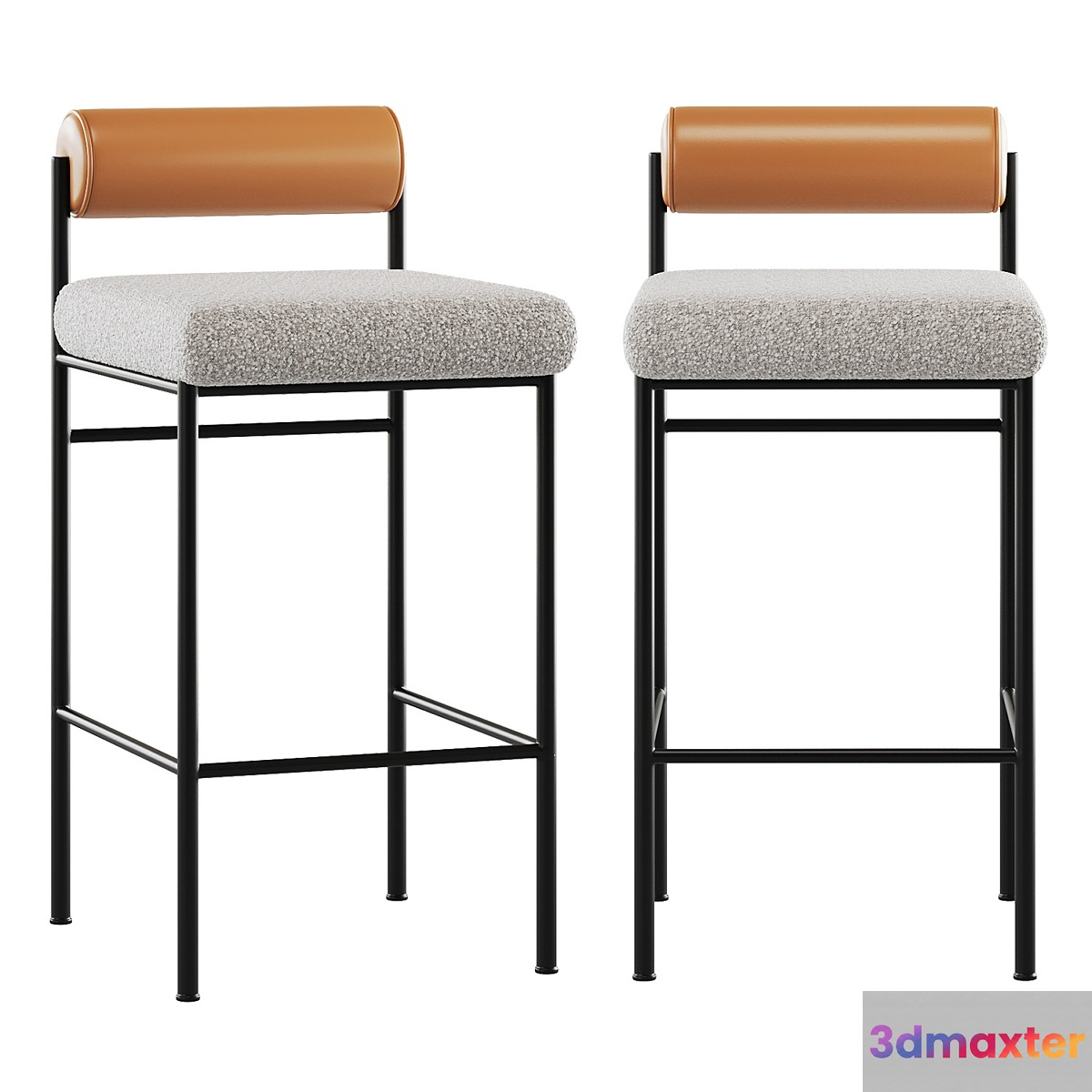 Semi-bar stool Balla Stool Group 3D Max
