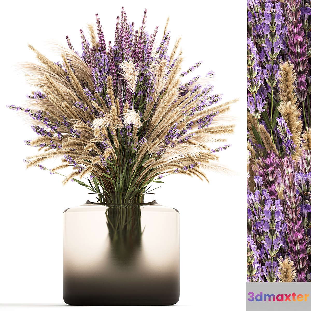 Bouquet of flowers. Set 332. 3D Max