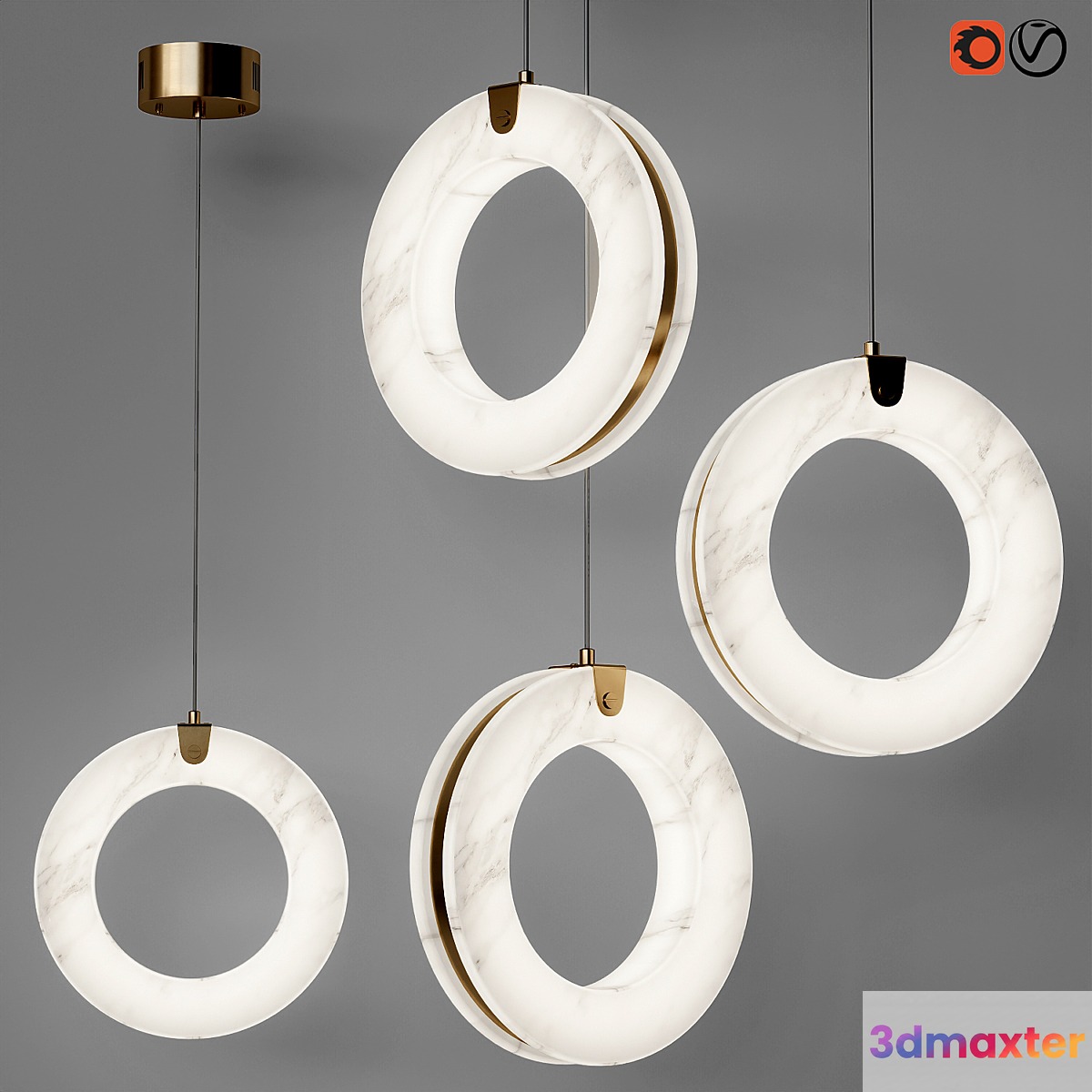 Ringova pendant lamp 3D Max
