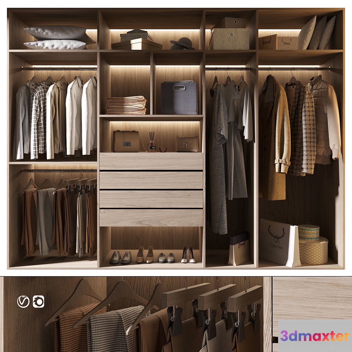 Furniture Composition | 550 | Wardrobe 3D Max