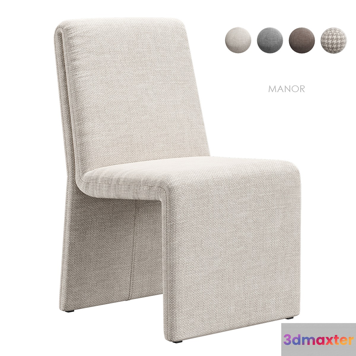 Manor chair West Elm 3D Max