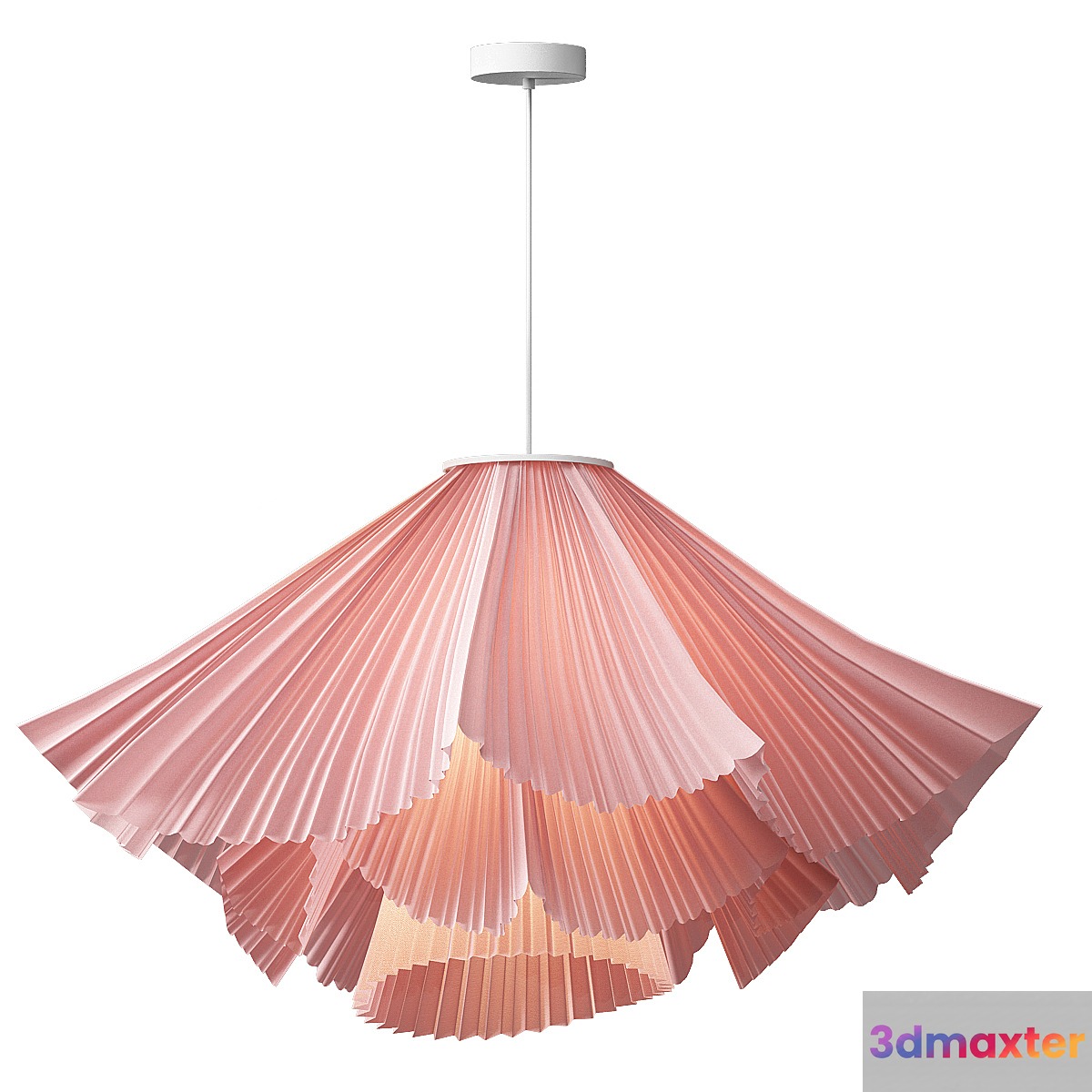 Coral Pleats Pendant Lamp - No.2 3D Max