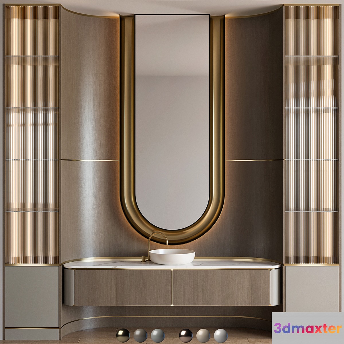 bathroom furniture 107 - No.2 3D Max