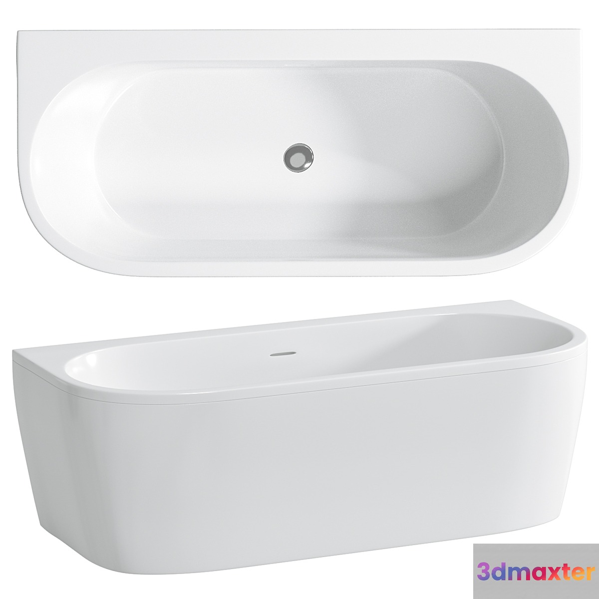 Bathtubs CEZARES SLIM WALL 3D Max